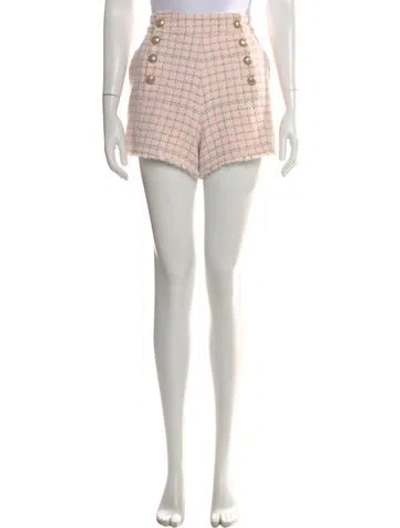 Pre-owned Generation Love Plaid Print Mini Shorts W/ Tags In Pink