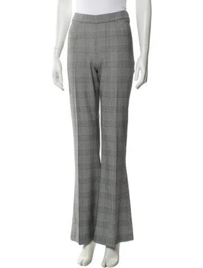 Pre-owned Generation Love Plaid Print Wide Leg Pants W/ Tags In Gray