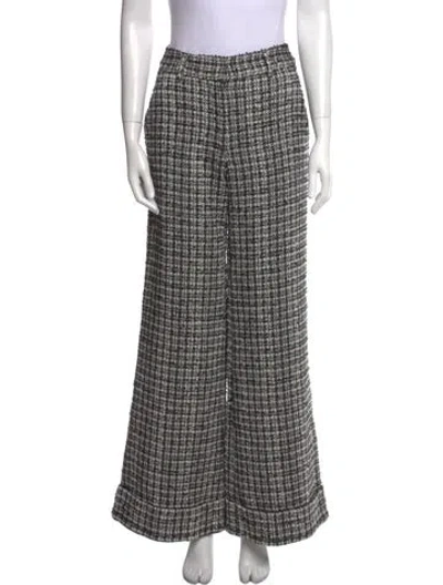 Pre-owned Generation Love Plaid Print Wide Leg Pants W/ Tags In Multi