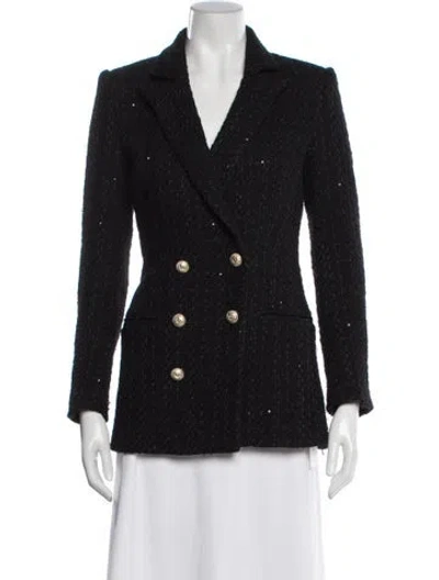 Pre-owned Generation Love Printed Blazer In Black