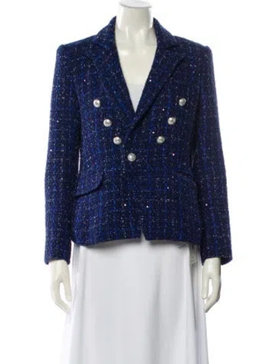 Pre-owned Generation Love Printed Blazer In Blue
