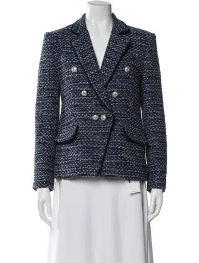 Pre-owned Generation Love Printed Blazer In Blue