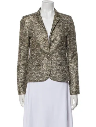 Pre-owned Generation Love Printed Blazer In Neutral
