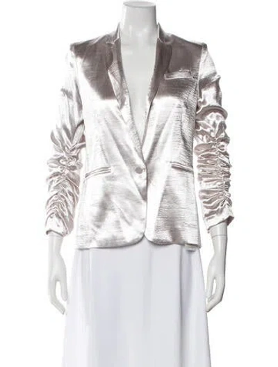 Pre-owned Generation Love Printed Blazer W/ Tags In White