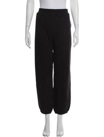 Pre-owned Generation Love Printed Crystal Embellishments Sweatpants W/ Tags In Black