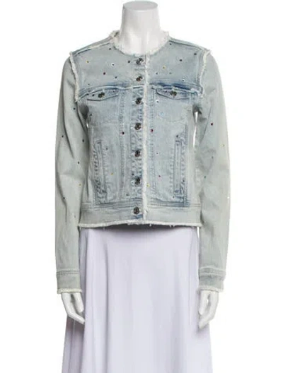 Pre-owned Generation Love Printed Denim Jacket In Blue