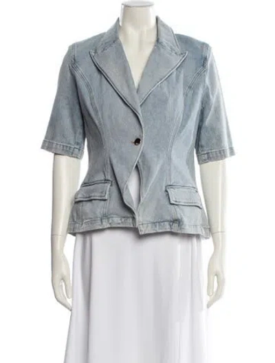 Pre-owned Generation Love Printed Denim Jacket In Blue