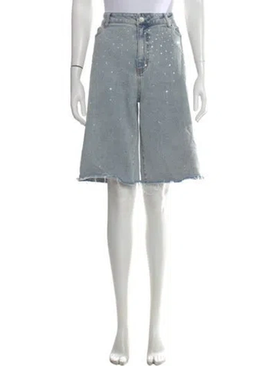 Pre-owned Generation Love Printed Knee-length Shorts In Blue