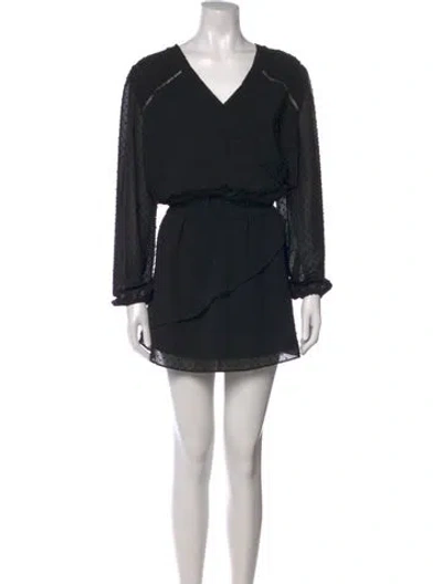 Pre-owned Generation Love Printed Mini Dress In Black