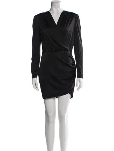 Pre-owned Generation Love Printed Mini Dress In Black