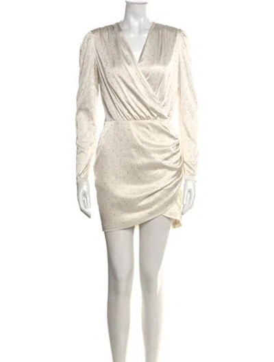 Pre-owned Generation Love Printed Mini Dress In Neutral