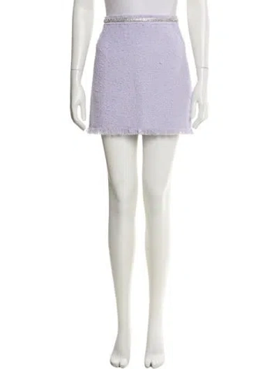 Pre-owned Generation Love Printed Mini Skirt In White