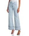 Generation Love Raquel Crystal Stud High Rise Jeans In Light Blue/clear In Blue