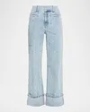 Generation Love Raquel Embellished Wide-leg Jeans In Blue