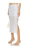 Generation Love Rave Sequin Lace Skirt In Opal