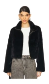 Generation Love Roxi Faux Fur Jacket In 블랙