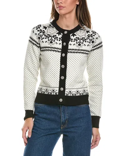 Generation Love Sade Fairisle Wool-blend Cardigan In Black