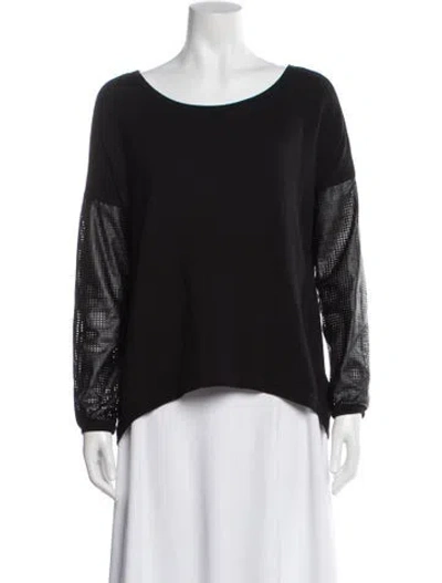 Pre-owned Generation Love Scoop Neck Long Sleeve Sweatshirt In Black