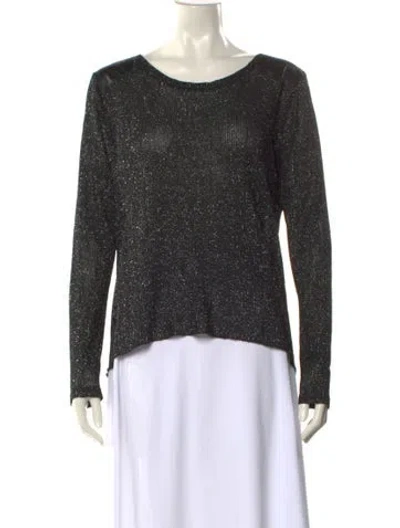 Pre-owned Generation Love Scoop Neck Long Sleeve Sweatshirt In Black