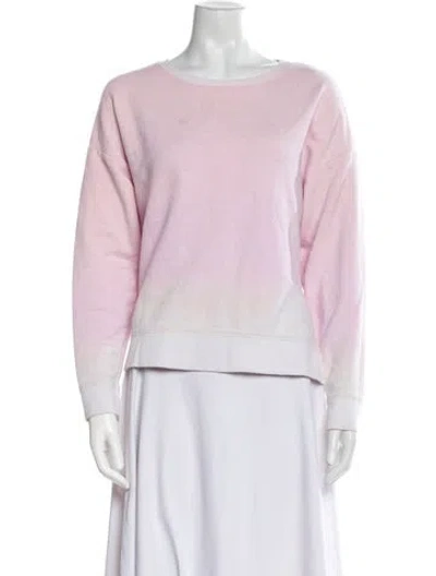 Pre-owned Generation Love Scoop Neck Long Sleeve Sweatshirt In Pink