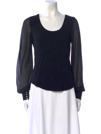 Pre-owned Generation Love Scoop Neck Long Sleeve Top In Multi