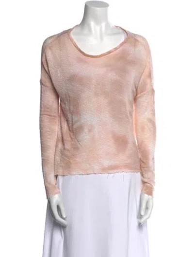 Pre-owned Generation Love Scoop Neck Long Sleeve Top In Neutral