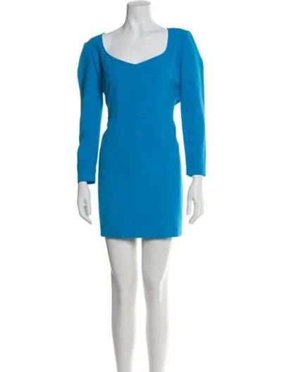 Pre-owned Generation Love Scoop Neck Mini Dress In Blue
