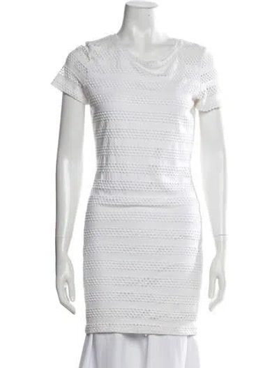 Pre-owned Generation Love Scoop Neck Short Sleeve Top In White