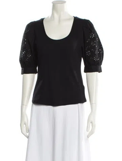 Pre-owned Generation Love Scoop Neck Short Sleeve T-shirt In Black