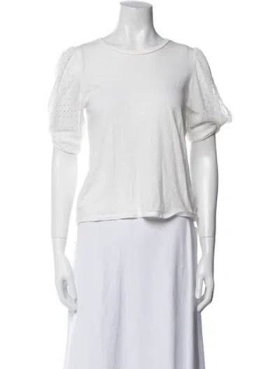Pre-owned Generation Love Scoop Neck Short Sleeve T-shirt In White