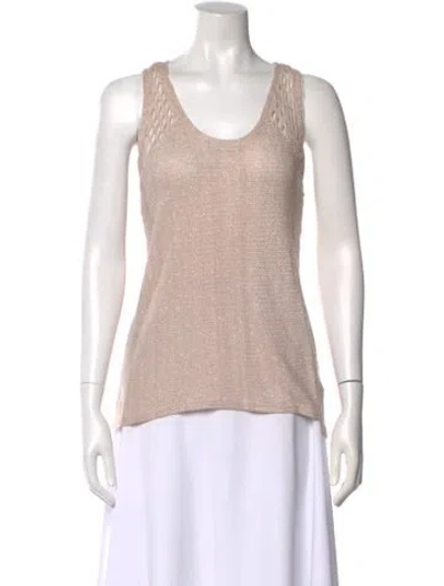 Pre-owned Generation Love Scoop Neck Sleeveless Top In Neutral