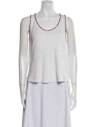 Pre-owned Generation Love Scoop Neck Sleeveless Top In White