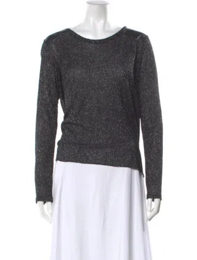 Pre-owned Generation Love Scoop Neck Sweater In Black