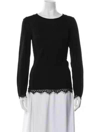Pre-owned Generation Love Scoop Neck Sweater In Black