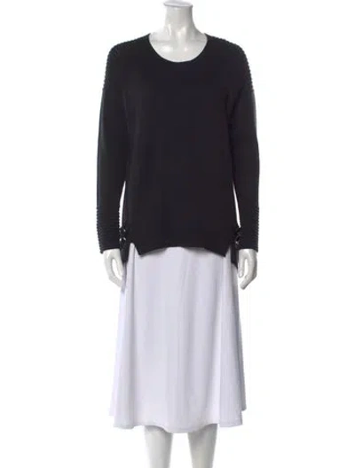 Pre-owned Generation Love Scoop Neck Sweater In Black