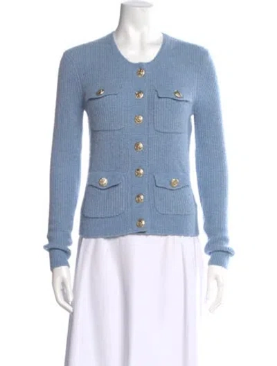 Pre-owned Generation Love Scoop Neck Sweater In Blue