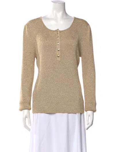 Pre-owned Generation Love Scoop Neck Sweater In Neutral
