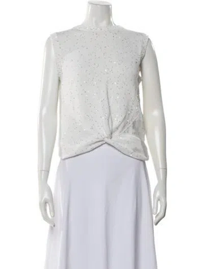 Pre-owned Generation Love Scoop Neck Sweater In White