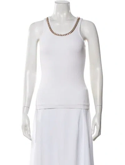 Pre-owned Generation Love Scoop Neck Sweater In White