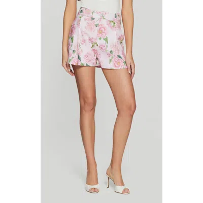 Generation Love Sena Floral Linen Shorts In Pink