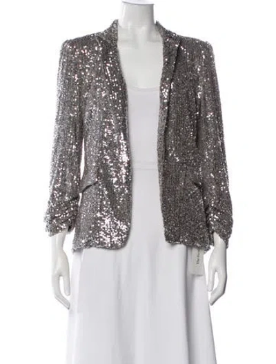 Pre-owned Generation Love Sequin Blazer In White