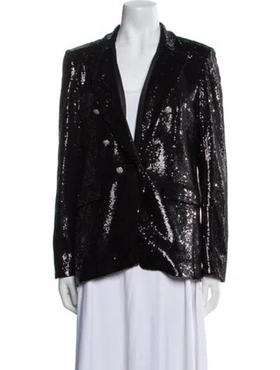 Pre-owned Generation Love Sequin Evening Jacket In Black