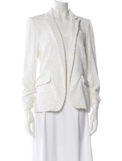 Pre-owned Generation Love Sequin Evening Jacket In White