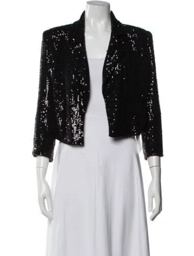 Pre-owned Generation Love Sequin Patterned Evening Jacket In Grey