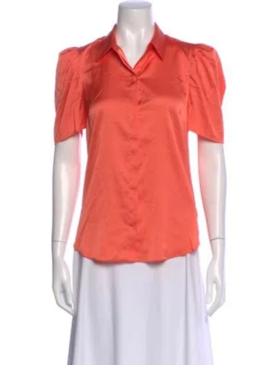Pre-owned Generation Love Short Sleeve Blouse In Orange