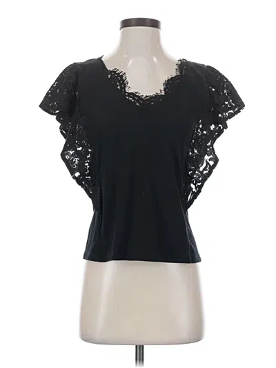 Pre-owned Generation Love Short Sleeve Top Black Sweetheart Neckline Tops