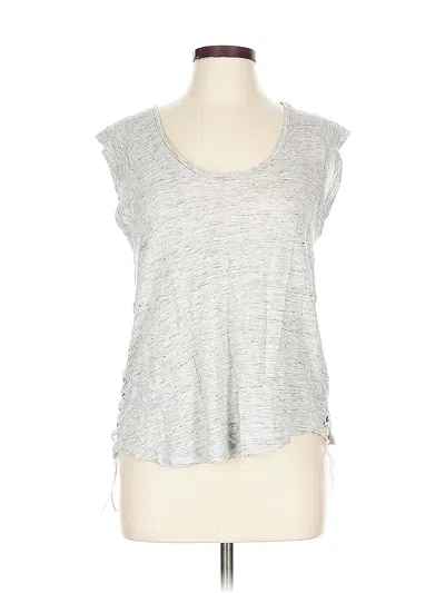 Pre-owned Generation Love Short Sleeve Top Gray Scoop Neck Tops