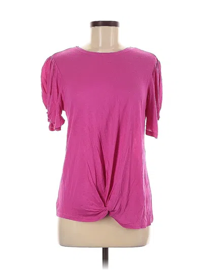 Pre-owned Generation Love Short Sleeve Top Pink Keyhole Neckline Tops