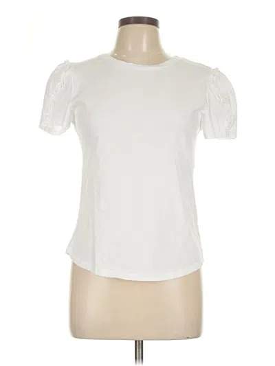 Pre-owned Generation Love Short Sleeve Top White Crew Neck Tops