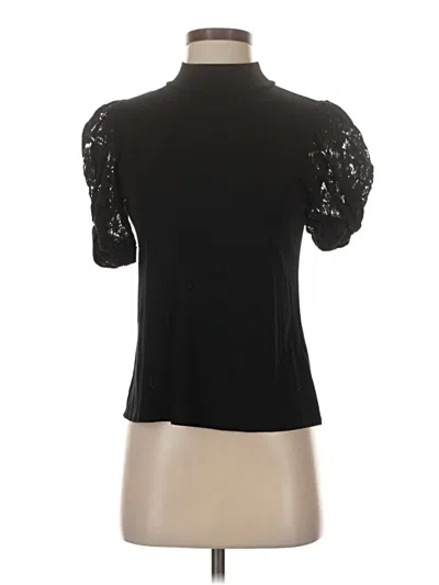 Pre-owned Generation Love Short Sleeve Turtleneck In Black